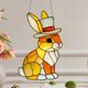 thumbnail image 4 of Adornos de Pascua, regalos de Pascua, conejos de Pascua, estilo acrílico, adorno colgante de granja para ventana, hogar, ventana, jardín, decoración de granja, regalo, colgante, 4 of 7