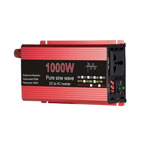 Pure Sine Wave Inverter DC 12V/24V To AC 110/220 1000W 1600W 2200W Power Converter Solar Inverter