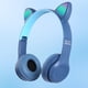 thumbnail image 4 of Auriculares inalámbricos Yotijar con de gato Estéreo RGB Luz inconfundible Orejeras suaves Reproductor de MP3 para videojugador Teléfonos azul, 4 of 10