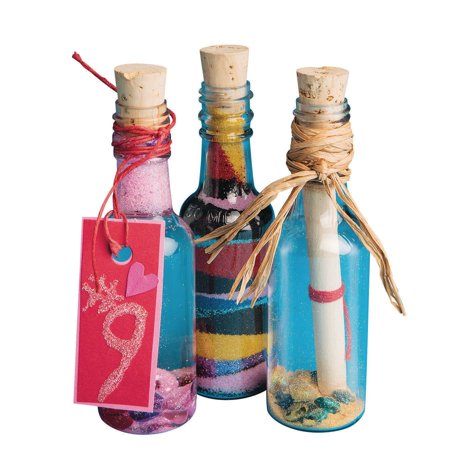 UPC: 0840614107722 | Plastic Sand Art Bottles with Cork (Pack of 24)