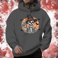 thumbnail image 2 of toraway Mens Sweatshirt Zip up Mens Fashion Casual Part Print Hooded Pullover Long Sleeve Drawstring Hooded Sweater XXL, 2 of 4