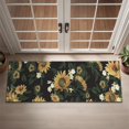 thumbnail image 2 of Black White Flower Sunflower Pattern Door Rugs,Washable Non Slip Door Mats Indoor,Decorative Door Mats,Entry Mat Indoor for Entrance,Bedroom,Kitchen,Bathroom,16"x47", 2 of 6