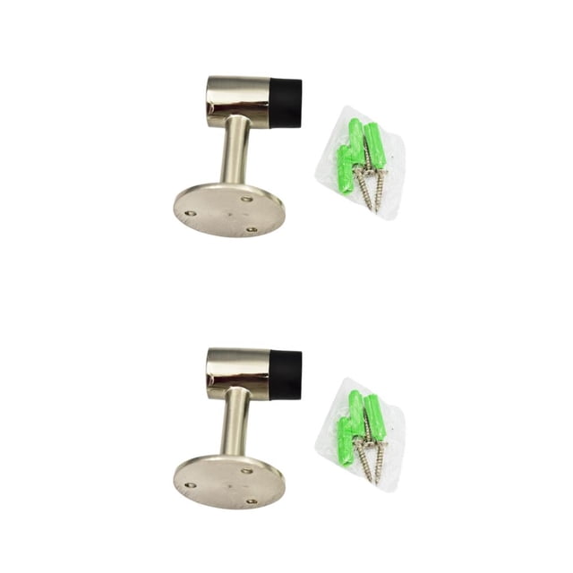 Injueey Tope de puerta Protector engrosado, soporte anticolisión con tope de puerta de goma, Hardware para el hogar, como se muestra Como se muestra 2Conjunto
