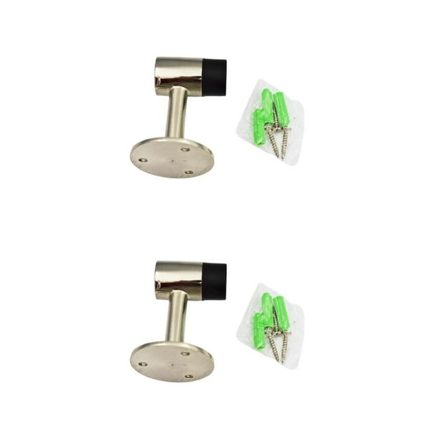 Injueey Tope de puerta Protector engrosado, soporte anticolisión con tope de puerta de goma, Hardware para el hogar, como se muestra Como se muestra 2Conjunto