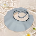 thumbnail image 2 of Shower Hat,Adjustable Waterproof Shampoo Cap Shield,BPA-Free Soft Shower Cap with Eye and Ear Protection,Ideal for Post-Surgery Care,Elderly,Lash Extensions and Whole Family Use,9.44 in(Blue), 2 of 4