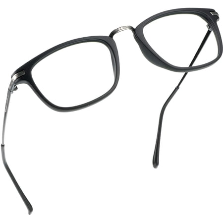 LifeArt Blue Light Blocking Glasses, Anti Eyestrain, Computer Reading Glasses, Gaming Glasses, TV Glasses for Women Men, Anti Glare (Black, +4.00 Magnification)