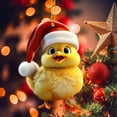 thumbnail image 1 of Adornos navideños, adornos navideños, regalos navideños, lindo colgante de coche de gallo, decoración del árbol del hogar, adorno para árbol de Navidad, decoración del hogar, una decoración, 1 of 8
