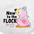 thumbnail image 4 of Inktastic New to the Flock Cute Baby Flamingo Boys or Girls Baby Bib, 4 of 4