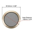 thumbnail image 2 of Unique Bargains 2 pcs 4' Speaker Grill Mesh Decorative Circle Subwoofer Guard Protector Cover Audio Accessories, 2 of 4
