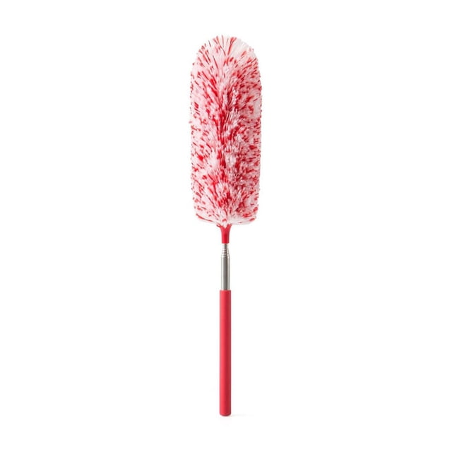 Microfiber Hand Duster, Washable Microfibre Cleaning Tool, Extendable Duster for Cleaning Office, Car, Computer, Air Condition (Blue) 12.6~31.5Inches
