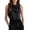 Black, variant on cocolona Summer Womens Satin Tank Tops Sleeveless Bow Tie Neck Blouses Dressy Casual Work Shirts