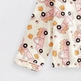 thumbnail image 5 of Boys 2‑Piece Collared Button‑Up Pajama Set with Cartoon Print,Soft Fabric Sleepwear for Boys 3-4 Years, 5 of 7