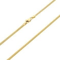 thumbnail image 4 of Nuragold 14k Real Yellow Gold Solid Miami Cuban Link 2.7mm Chain Necklace (16"-30") Italian Jewelry for Men & Women, 4 of 10