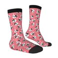 thumbnail image 3 of Uemuo French Bulldog Face Pattern Women's Crew Socks, Soft Durable Breathable Moisture-Wicking with Odor Control Cotton socks, 3 of 9