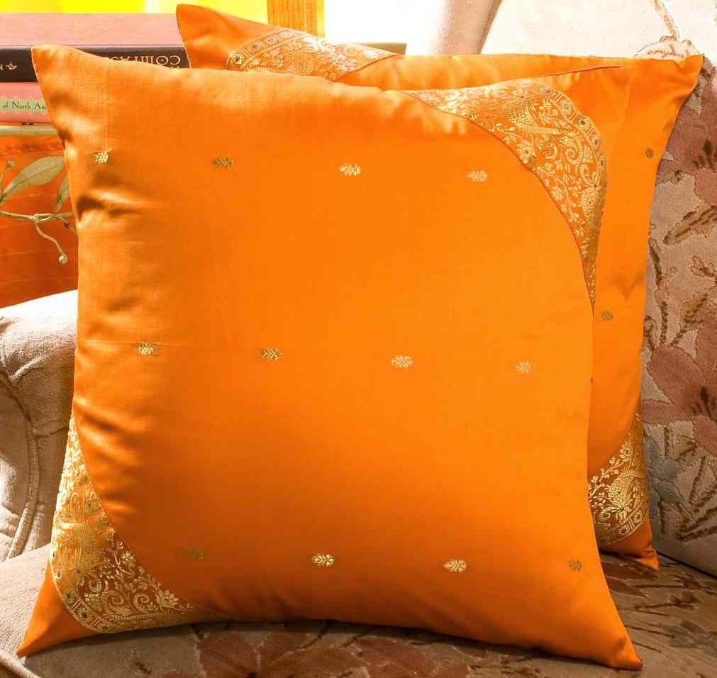 Yellow Decorative Handcrafted Cushion Cover Throw Pillow Case Euro Sham 6 Sizes Indian South Asian Home Decor Pillows Home Garden Worldenergy Ae