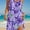 Purplish Blue, variant on ZOELNIC Women's Boho Turtle Print Midi Dress Sleeveless Crew Neck, Summer Casual Beach Dress, S