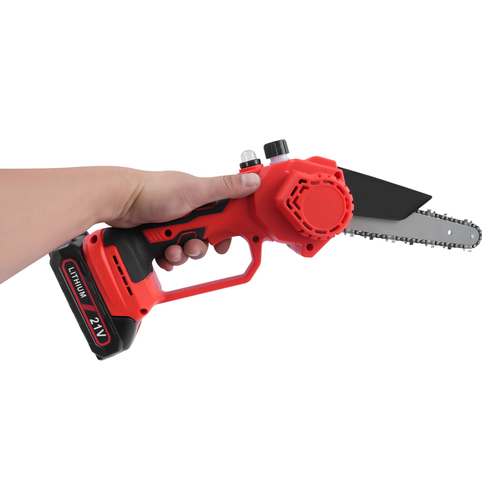 21V Steel Mini Chainsaw Cordless Chainsaw Handheld Electric Chain Saw 1500mAh Battery for Wood Cutting