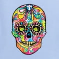 thumbnail image 5 of Wild Bobby Dean Russo Colorful Sugar Skull Streetwear Men Long Sleeve Shirt, Light Blue, Large, 5 of 5