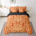 thumbnail image 2 of Erosebridal Aztec Damask Bedding Sets Full Size, Retro Floral Comforter Sets with Sheets, Bohomian Theme Decor, Reversible, 2 of 5