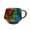 Blue, variant on Rainbow D20 Dice Mug for Style Games with Rolling and 5 Dice - Liar's Dice and Poker Shielded Handle Resin Cup for Home Entertainment