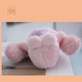 thumbnail image 5 of Pink Long-Eared Plush Bunny Keychain, Furry Rabbit Bag Charm, Compact Stuffed Doll Accessory, Cute Mini toy for Backpacks, Purses and Small Gift Givers, Adorable Bag Ornament with, 5 of 8