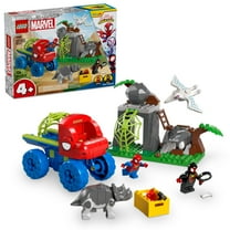 LEGO Marvel Spidey And His Amazing Friends Team Spidey Dino Crawler Rescue - Car and Adventure Preschool Building Toy for Kids, Boys and Girls, Ages 4  - Gift Idea for Birthdays - 11199