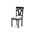 thumbnail image 2 of Baxton Studio Rasa Modern and Contemporary Grey Fabric Upholstered and Dark Brown Finished Wood 5-Piece Dining Set, 2 of 7
