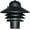 Black, variant on Solus S75TC-LE26W-WH Nautical Post Mount Walkway Light with 3000K Energy Star LED Lamp, Durable Acrylic Clear Lens, Fade & Rust Resistant, UL Listed, Fits Most 3" D Posts, 10" H x 10 1/16" D, White