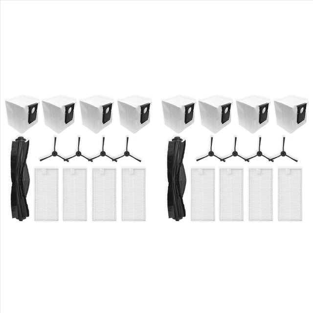2Conjunto Repuestos para Aspiradoras Robot J20 / W20 / W20 Pro, Cepillo Lateral Principal, Filtro HEPA, Bolsa para Polvo, Accesorios