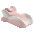 thumbnail image 3 of Almohada de descanso en cama de espuma viscoelástica, almohada ergonómica en cuña, lavable, para dormir boca abajo. Rosa Gris, 3 of 9