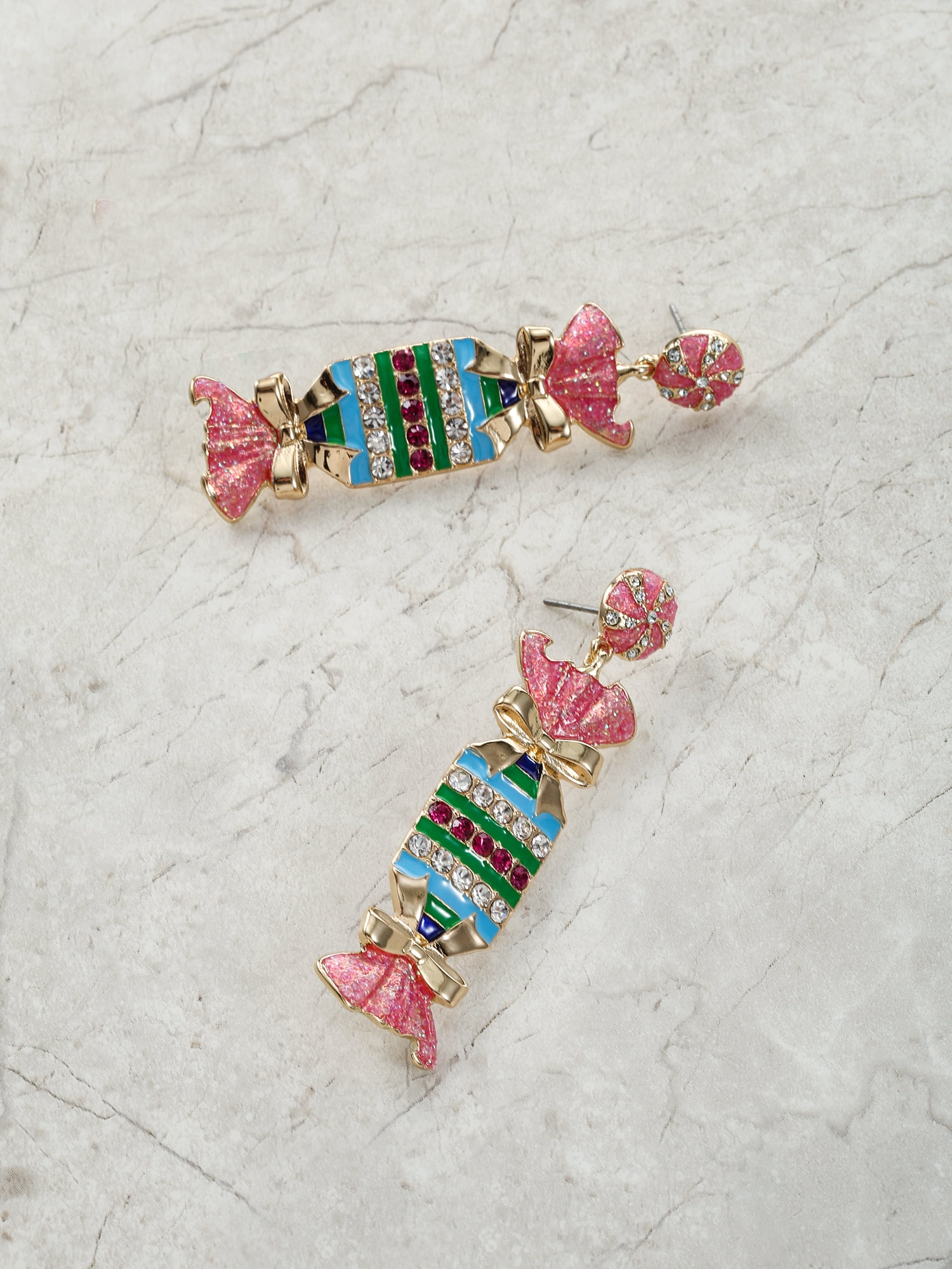 Packed Party Candy Bow Earrings