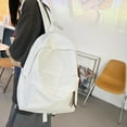 thumbnail image 4 of Sac à dos pour Femmes Mode Sac d'École en Toile Tendance pour Filles Grande Capacité Sacs à dos de Rangement Design Simple Sacs à dos de Voyage Sac à dos scolaire, 4 of 7