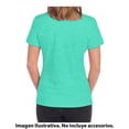 thumbnail image 2 of Playera Fruit of the Loom para Mujer, Manga Corta Cuello V,Verde, Talla G, 2 of 4