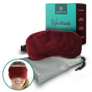 Plush Eye Compress Mask- Ultra Soft Moist Heat Eye Mask Microwave Activated- Reusable
