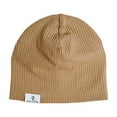 thumbnail image 2 of Zwiiyzr Unisex Beanies Baby Beanie Soft Solid Color Thin Stretchy Cute Baby Hats for Fal Winter Boys Girls Multi-Color Khaki, 2 of 3