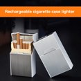 thumbnail image 3 of Boîte de Rangement pour Distributeur Étui à Rabat 20 Chargé Grande Capacité avec Étui Détachable Rechargeable par USB Noir, 3 of 7