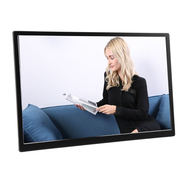 17in Large Screen Digital Photo Frame with 1440X900 Resolution, Dual Mode Control, User Friendly Design, Excellent Connectivity, Supports MP4 AVI MPG FLV VOB, Mountable