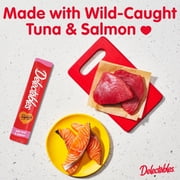 Hartz Delectables Squeeze Up Interactive Lickable Wet Cat Treats Tuna & Salmon, 0.5oz Tube (4 Count)
