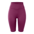 thumbnail image 4 of xfsWaSs Women's High Waisted Yoga Shorts Knee-Length Leggings Running Workout Gym Shorts Stretchy Breathable Athletic Biker Shorts for Women, 4 of 5