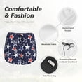 thumbnail image 4 of Bixox Women's Watercolor Stars pattern 2 in 1 Running Shorts - Lightweight Athletic Workout Gym Yoga Shorts Liner with Pockets - X-Large, 4 of 5