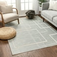 thumbnail image 6 of Well Woven Gerra Blue Geometric Flatweave Boxes & Stripes Pattern Area Rug, 6 of 6