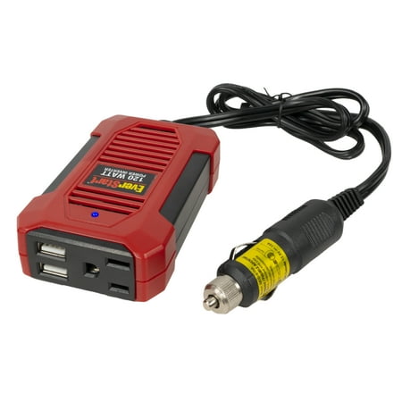EverStart 120 Watts 12 V Power Inverter with USB Ports (PI120SE)- NEW