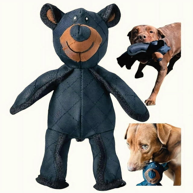Unbreakable Teddy Bear Dog Toy 2.0 Teddy Bear Squeaky Plush, Chew & Fetch Toy for All Dog Sizes