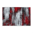 thumbnail image 2 of Flash Furniture Rylan Rectangular Contemporary Grey, Red Area Rug, 2' x 3', 2 of 7