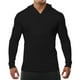 thumbnail image 1 of Sudadera con capucha deportiva de moda para hombre: sudadera de entrenamiento de color liso, mezcla de algodón, transpirable, corte ajustado, para el gimnasio, correr y ocasiones informales, 1 of 6