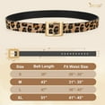 thumbnail image 6 of JASGOOD Women Fashion Leather Belts with Square Gold Buckle Waist Belt for Jeans Pants Dresses, 6 of 8
