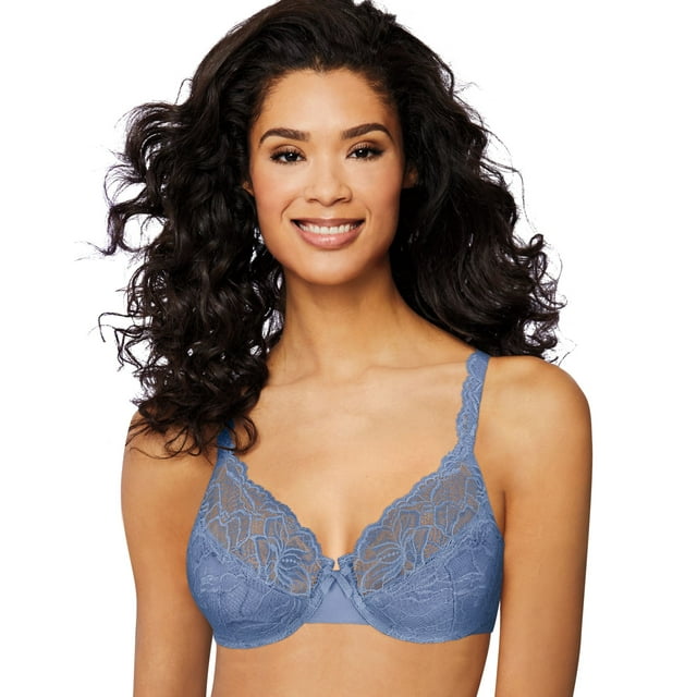 Bali Soutien-Gorge à Armatures Lace Desire pour Femmes, 40DD, Bleu Sources Chaudes