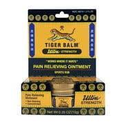 TIGER BALM Pain Relieving Ultra Strength, 10g  Soothing Ointment  Ultra Strength Muscle Rub  Tiger Balm Ointment 