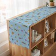 thumbnail image 6 of Table Runners 72 Inches Long Dress Scarves, Spring Flowers Farmhouse Kitchen/Dining Table Runner, Coffee Tablerunners, Pink Yellow Wildflowers Pastoral Botanical Blue 16x72 Inch, 6 of 9