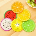 thumbnail image 5 of Mosey Cup Mat,Jelly Color Fruit Shape Coasters Creative Skid Insulation Silica Gel Cup Mat, 5 of 6